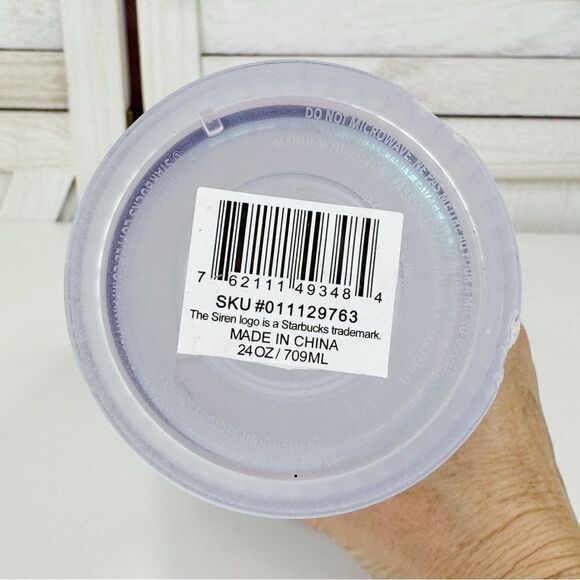 Starbucks Iridescent Unicorn Grid Frosted Tumbler Cup 24oz - Picture 8 of 9